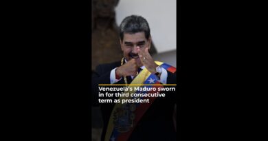 Venezuela’s Maduro sworn in for third consecutive term as president | AJ #shorts