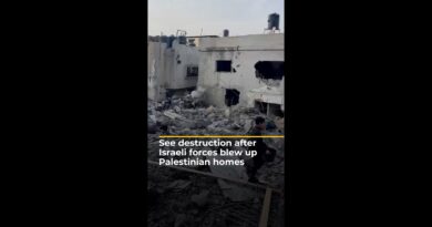 Destruction after Israeli forces blew up Palestinian homes in Jenin | AJ#shorts