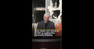 Gaza authorities revise war death toll to 61,700 | AJ #shorts