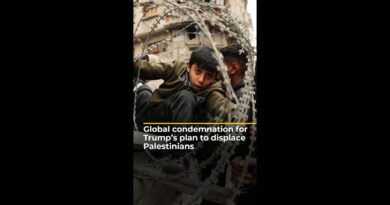 Global condemnation for Trump’s plan to force Palestinians from Gaza | AJ #shorts