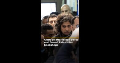 Outrage after Israeli police raid famed Palestinian bookshops | AJ #shorts