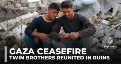 Palestinian twin brothers reunite in northern Gaza after being separated by war