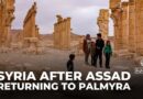 Syrians visit ruins of the ancient city of Palmyra