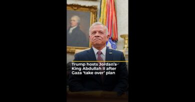 Trump hosts Jordan’s King Abdullah II after Gaza ‘take over’ plan | AJ #shorts