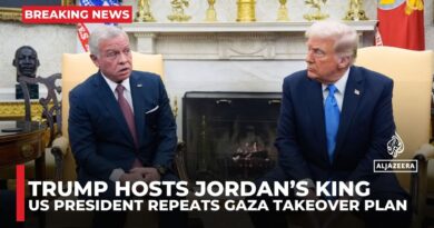 Trump hosts Jordan’s king as Palestinians reject forced displacement