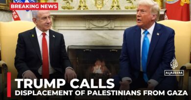 Trump repeats call for displacement of Palestinians from Gaza