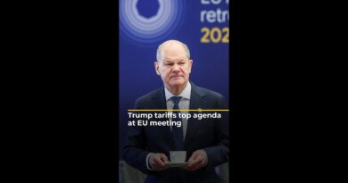 Trump tariffs top agenda at EU meeting | AJ #shorts