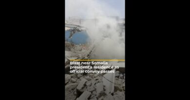 Blast near Somalia president’s residence as official convoy passes | AJ #shorts