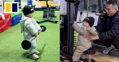 Chinese parents slammed for taking 16-month-old son to gym