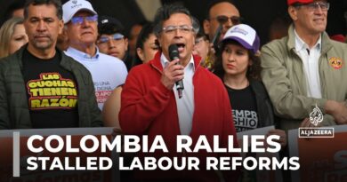 Colombia’s President Gustavo Petro rallies thousands to push stalled reforms