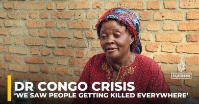 Congolese mother flees to Burundi with her children, urging leaders to bring peace to DR Congo.