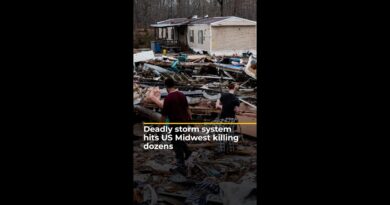 Deadly storm system hits US Midwest killing dozens | AJ#shorts