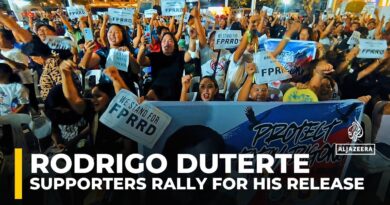 Duterte’s supporters rally in Davao after ICC custody, demanding his release