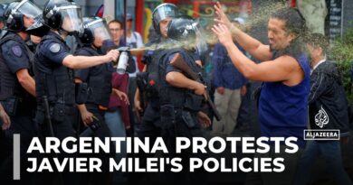 Football fans join anti-Milei protests in Buenos Aires, leading to violent clashes with police