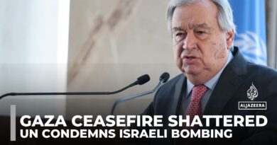 Gaza ceasefire shattered as UN condemns Israeli bombing