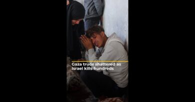 Gaza truce shattered as Israel kills hundreds and orders forced displacement | AJ #shorts