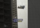 Hong Kong construction worker stranded in mid-air #ytshorts