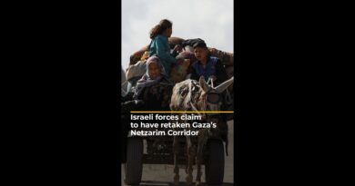 Israeli forces claim to have retaken Gaza’s Netzarim Corridor | AJ #shorts