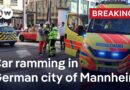 Major police operation underway after car ramming incident in German city of Mannheim | DW News