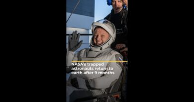 NASA’s trapped astronauts return to earth after 9 months | AJ#shorts