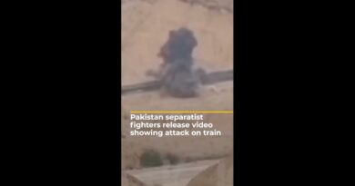 Pakistan separatist fighters release video showing attack on train | AJ #shorts