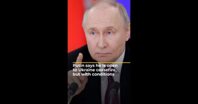 Putin says he is open to Ukraine ceasefire, but with conditions | AJ #shorts