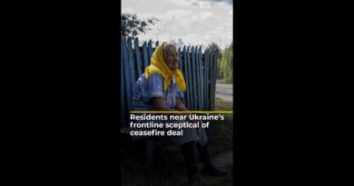 Residents near Ukraine’s frontline sceptical of ceasefire deal | AJ #shorts