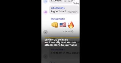 Senior US officials accidently text classified Yemen attack plans to journalist | AJ #shorts