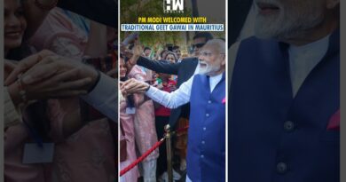 #Shorts | PM Modi Welcomed With Traditional Geet Gawai | PM Modi Visits Mauritius | Port Louis