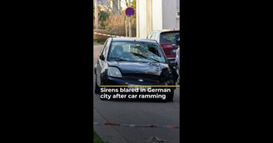 Sirens blared in German city after car ramming | AJ #shorts