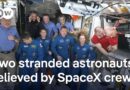 SpaceX capsule docks at Int’l Space Station, replacing two stranded NASA astronauts with new crew