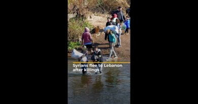 Syrians flee to Lebanon after killings | AJ #shorts