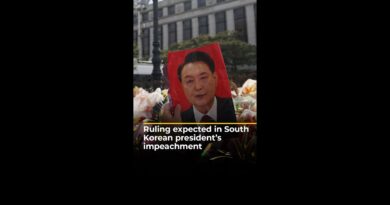 Tight security as ruling expected in South Korean president’s impeachment | AJ #shorts