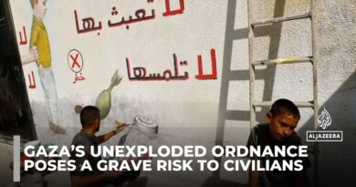 Unexploded ordnance in Gaza endangers children as aid groups work to prevent injuries and recovery