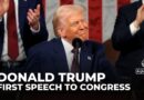 US President Donald Trump addresses Congress for the first time during his second term