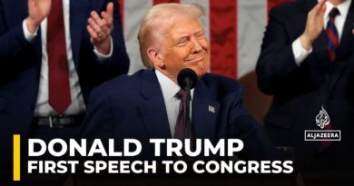 US President Donald Trump addresses Congress for the first time during his second term