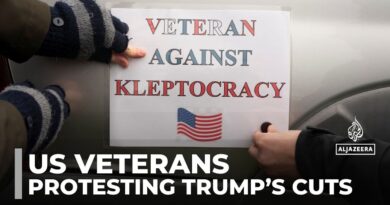 US veterans protest Trump’s federal cuts, demand action