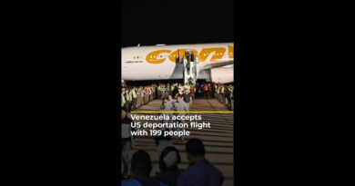 Venezuela accepts US deportation flight with 199 people | AJ #shorts