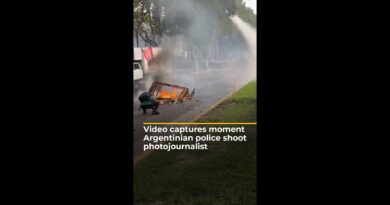 Video captures moment Argentinian police shoot photojournalist | AJ #shorts