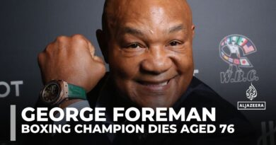 World heavyweight boxing champion George Foreman dies at 76